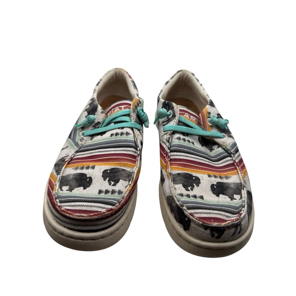 Ariat Women's Buffalo Print Hilo Casual Slip-On Shoes size 7.5